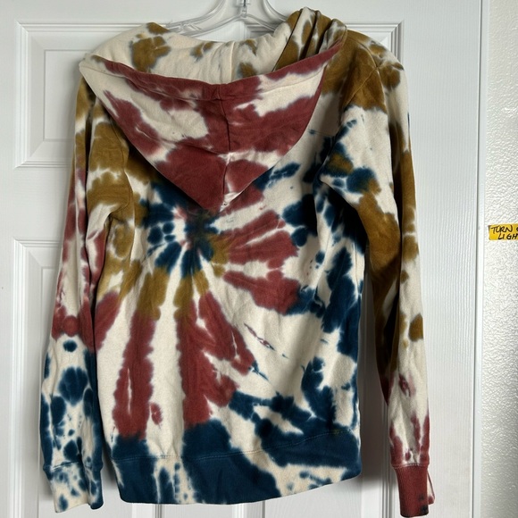 Boys Volcolm Tie-Dye Zipped Hoodie Sweatshirt -Sz M (10) - Picture 2 of 6